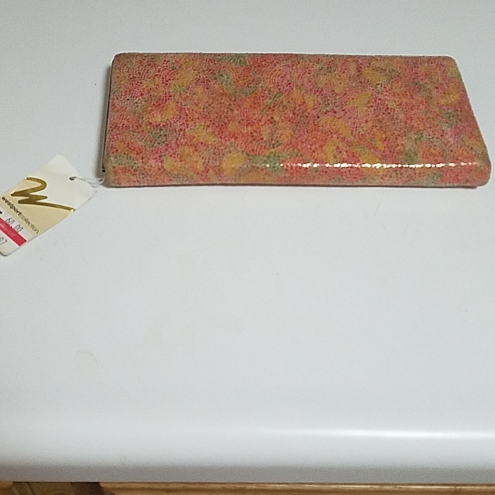Floral Coral Wallet/Clutch